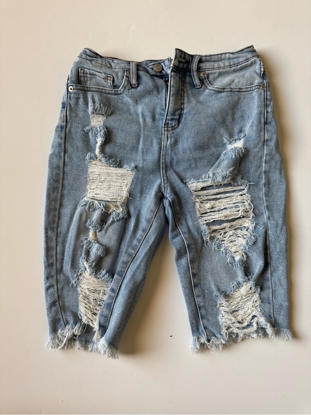 wild fable Light Blue Distressed Ripped Jean Shorts